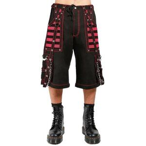 Gothic Extreme Bondage Skater Punk Rocker Cyber Steampunk Electro Short Pink